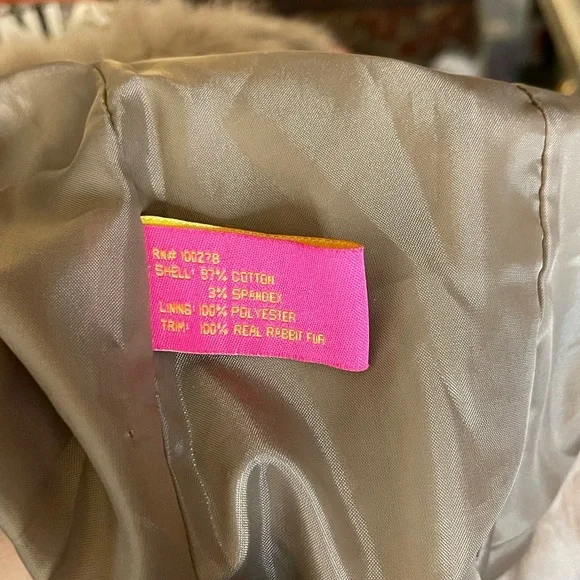 Jennifer J Corduroy W/Fur Trim Jacket Sz S - Picture 8 of 8